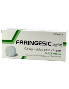 Faringesic 5/5 mg 20 Comprimidos para Chupar Menta