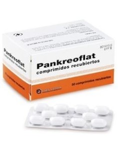 Pankreoflat grageas 6000 uds / 6000 uds / 400 uds / 80 mg 50 Comprimidos