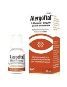 Alergoftal 5/0.25 mg/ml Colirio 1 Frasco Solucion 10 ml