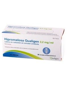 Hipromelosa Qualigen 3.2 mg/ml Colirio 30 Monodosis Solucion 0.5 ml