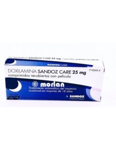 Doxilamina Sandoz Care 25 mg 14 Comprimidos Recubiertos