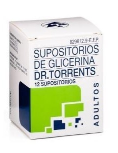 Supositorios Glicerina Dr Torrents Adultos 3.27 gr 12 Supositorios