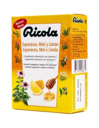 Ricola Equinacea Miel Limon 50 gr
