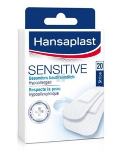 Hansaplast Sensitive Aposito Adhesivo 2 Tamaños 20 uds