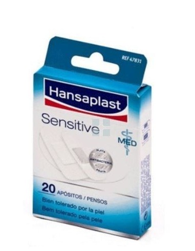 Hansaplast Med Sensitive Aposito Adhesivo Forma Anatomica 2 Tamaños 20 uds