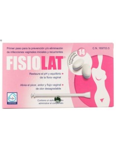 Fisiolat 250 mg 14 Comprimidos Vaginales