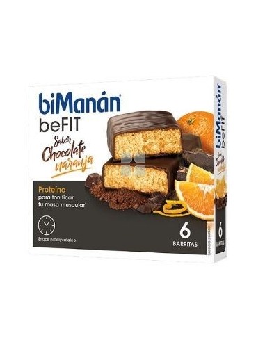Bimanan Pro Barritas Chocolate-Naranja 6 uds