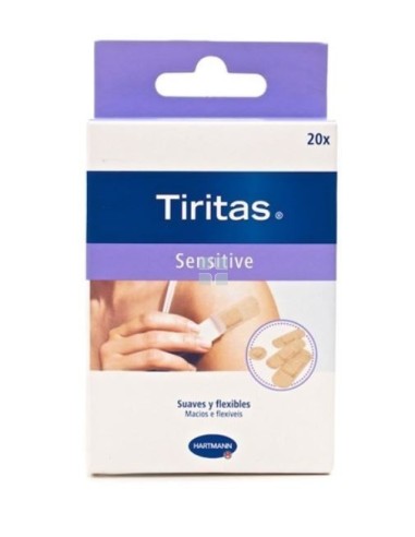 Tiritas Sensitive Aposito Adhesivo 4 Tamaños 20 uds