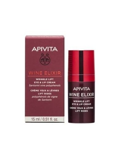 Apivita Wine Elixir Ojos y Labios Antiarrugas con Efecto Lifting 15 ml