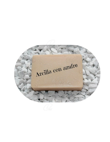 Krisbel Jabon de Arcilla y Azufre 125 gr Pastilla