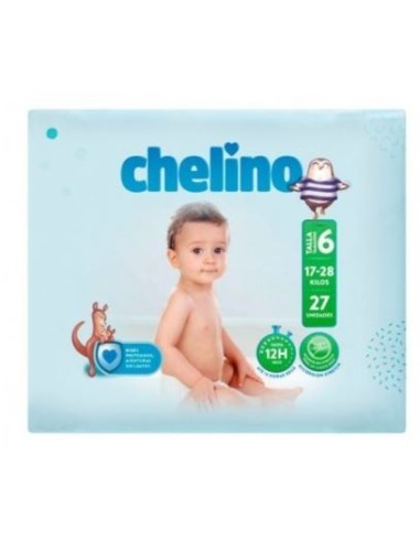 Pañal Infantil Chelino Fashion & Love T- 6 (17 - 28 Kg) 27 Pañales