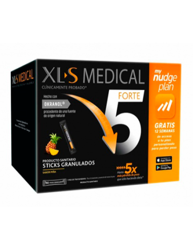 Xls Medical Forte 5 90 Sticks Granulado Sabor Piña