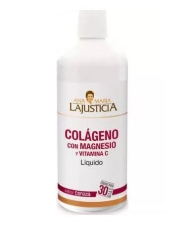 Ana Maria Lajusticia Colágeno con Magnesio y Vitamina C Sabor Cereza 1L