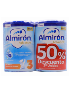 Almirón Advance + Pronutra 3 2 Envases 800 gr Pack Ahorro 50%