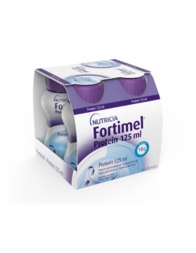 Fortimel Protein 4 Botellas 125 ml Sabor Tropical Jengibre