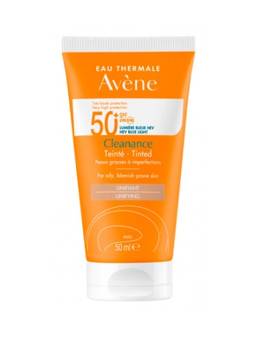 Avene Cleanance Solar SPF 50+ Proteccion Facial con Color 50 ml