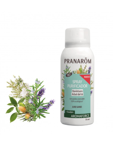 Pranarom  Aromaforce Spray Purificador Ravintsara/Arbol Del Te Bio (Eco) 75 ml