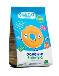 SMILEAT Galletas Ecológicas de Espelta y Fruta 220 gr【ENVÍO 24 HORAS】