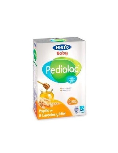 Hero Baby Pedialac Papilla 8 Cereales y Miel +6 Meses 500 G