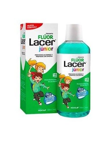 Lacer Colutorio Infantil Fluor Menta 500 ml